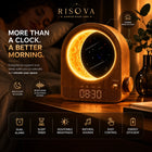 Risova Sunrise Alarm Clock + 3D Moon Lamp | Wake-Up Light